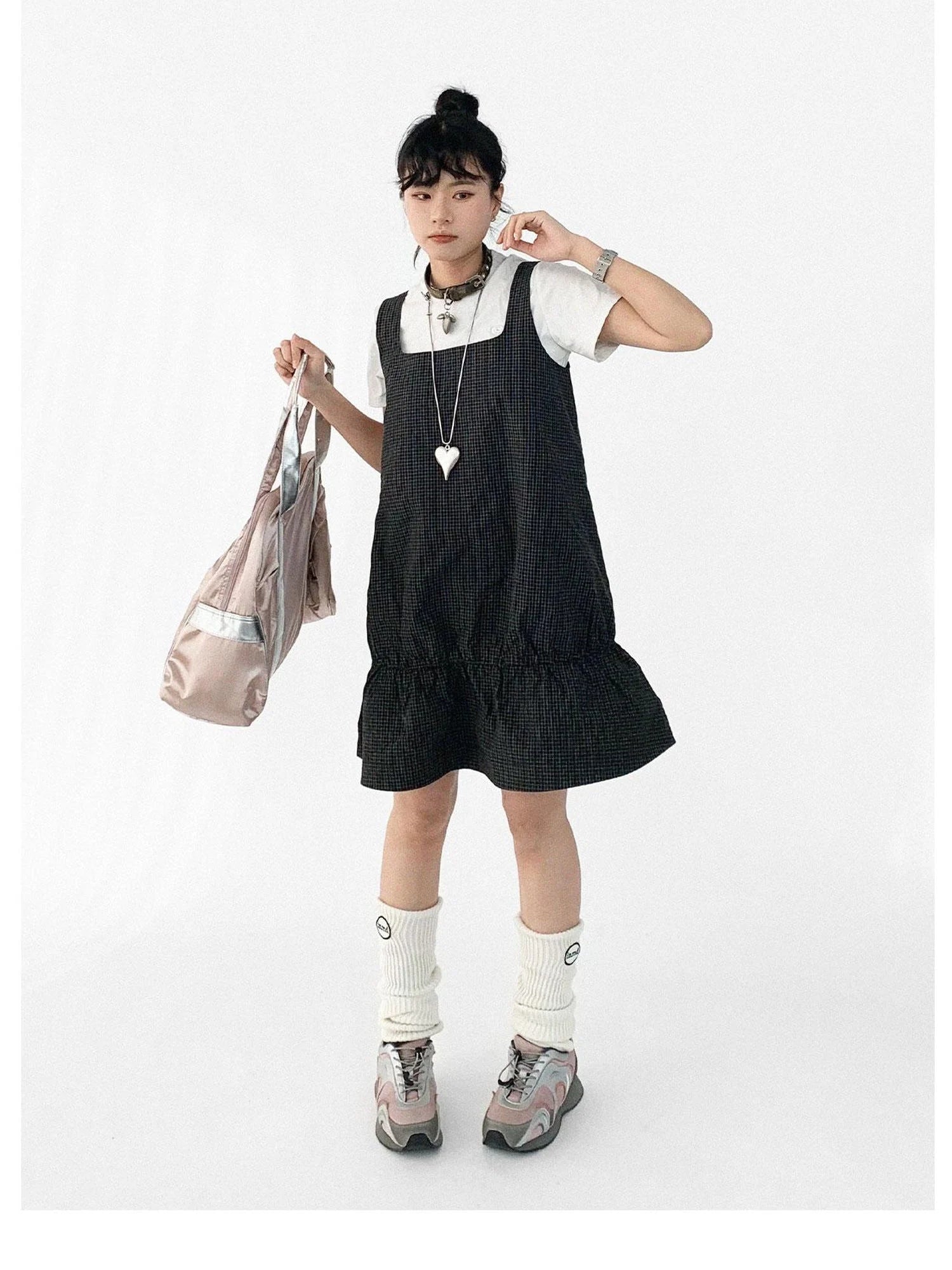 Ruffle Square Neck Strapless A Line Dress