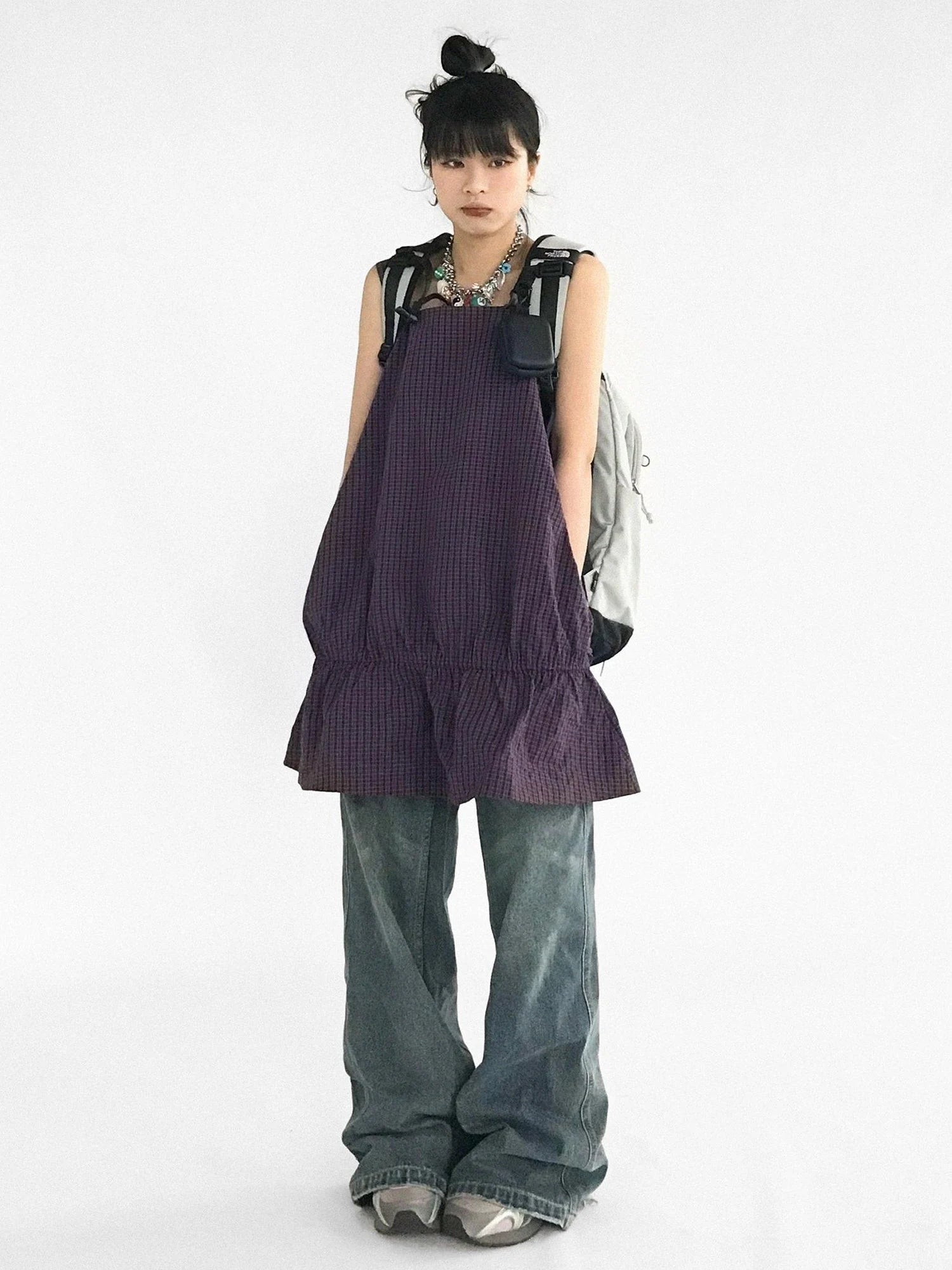 Ruffle Square Neck Strapless A Line Dress