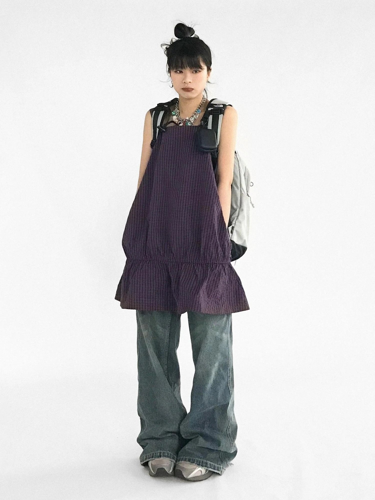 Ruffle Square Neck Strapless A Line Dress