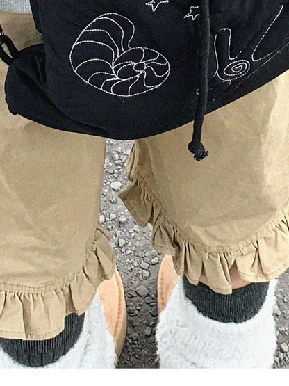 Seaside Diary Quilted Anti Shock Drawstring Backpack