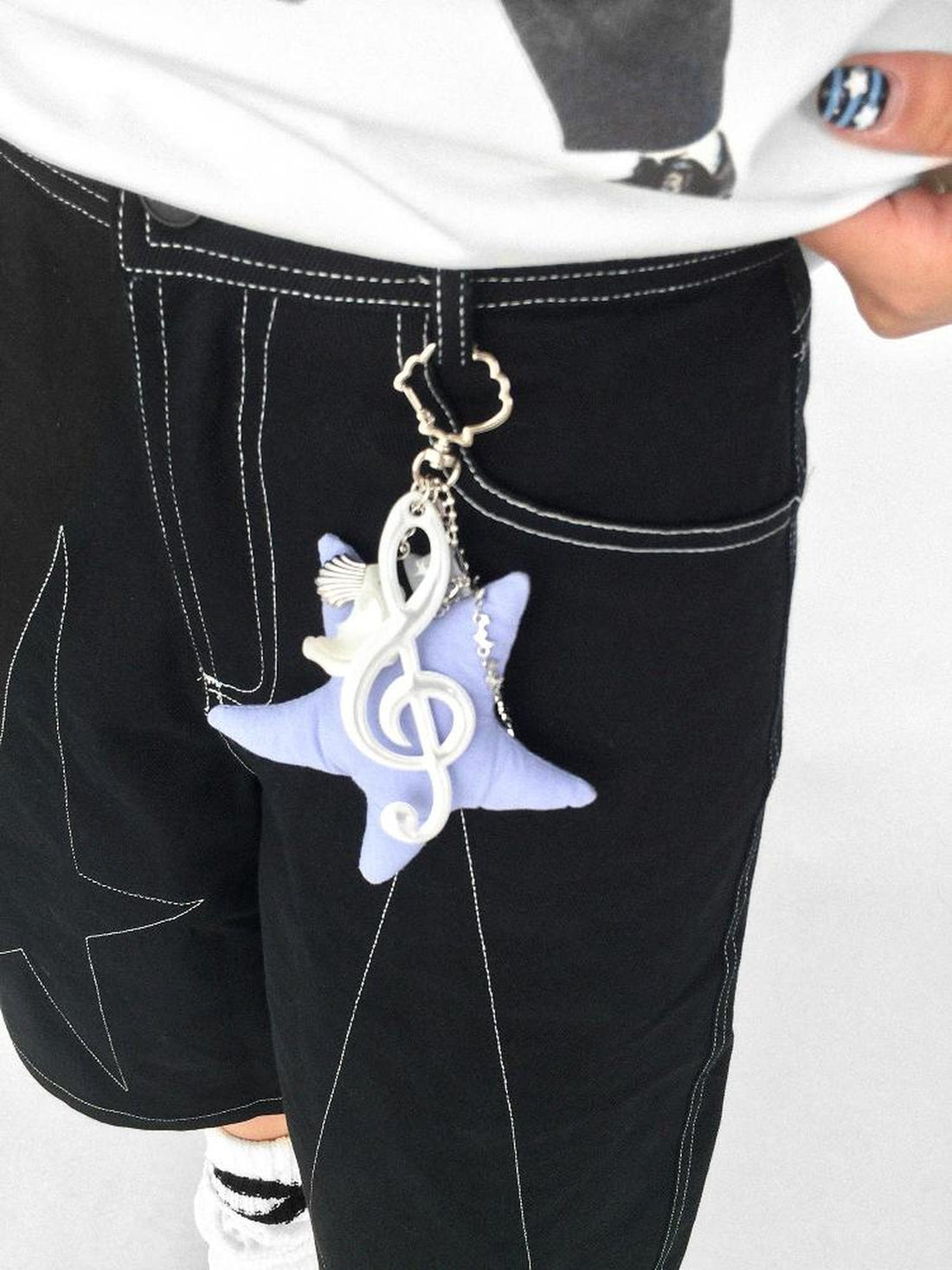 innomoood Shell Note Star Pendant Necklace