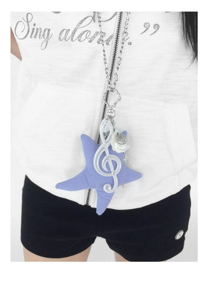 innomoood Shell Note Star Pendant Necklace