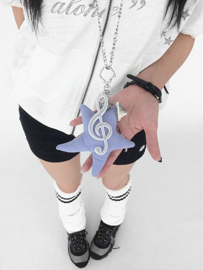 innomoood Shell Note Star Pendant Necklace
