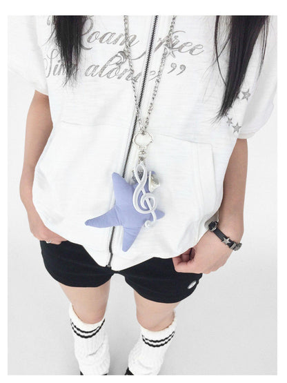 innomoood Shell Note Star Pendant Necklace