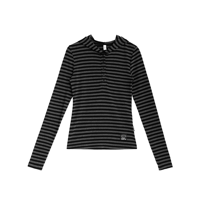 innomoood_Slim_Fit_Striped_Hooded_Long_Sleeve_Casual_Comfortable_Women_T-Shirt_MISSTT