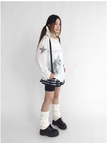 Soft Mid Rise Striped Yoga Shorts