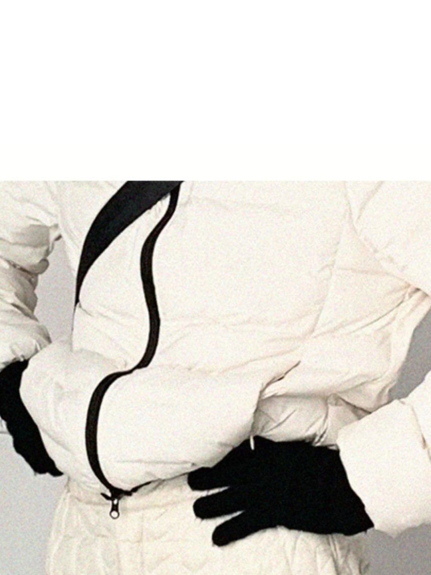 Star Embroidered Quilted Cargo Pants