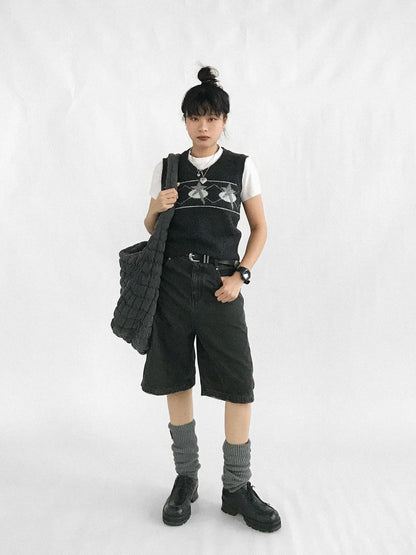 Star Jacquard Wool Blend Vest