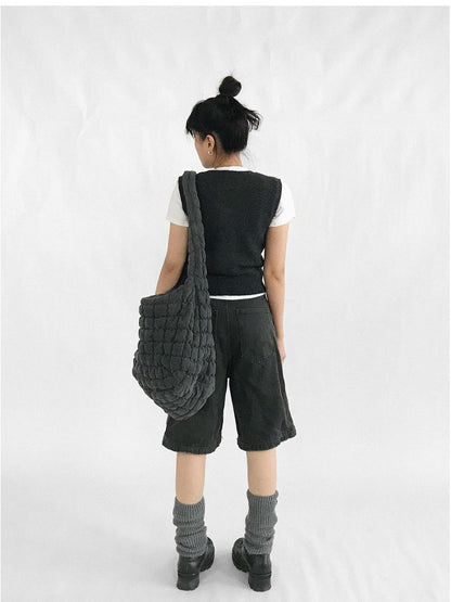 innomoood Star Jacquard Wool Blend Vest