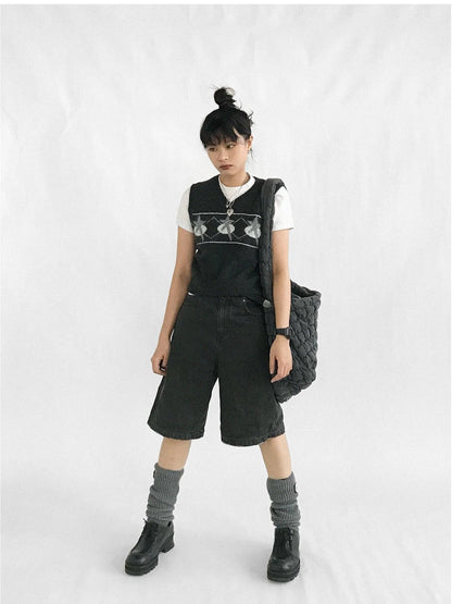 Star Jacquard Wool Blend Vest