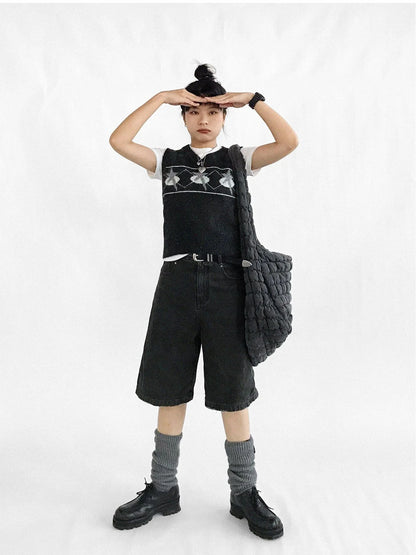 Star Jacquard Wool Blend Vest