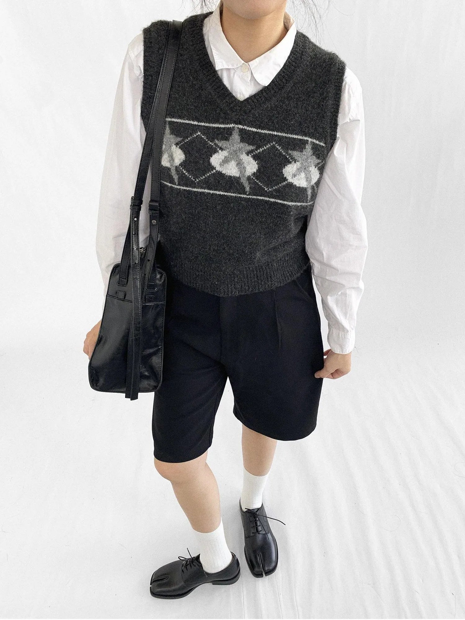 Star Jacquard Wool Blend Vest