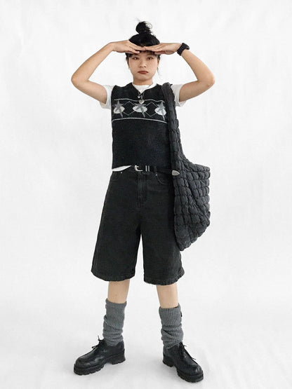 Star Jacquard Wool Blend Vest