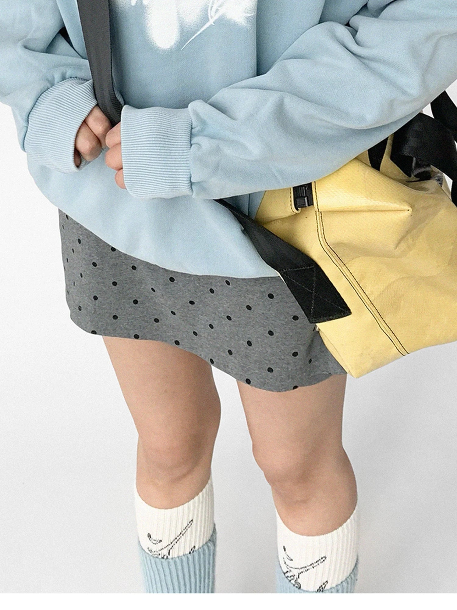 Star Rail Dyed Heart Print Washed Oversized Hoodie