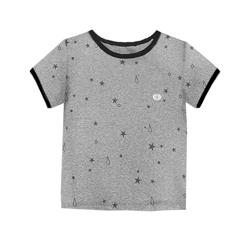 innomoood Star Tear Allover Print Colorblock Women&