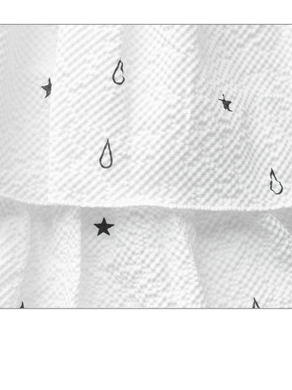 innomoood Starfall Textured Print A Line Skirt