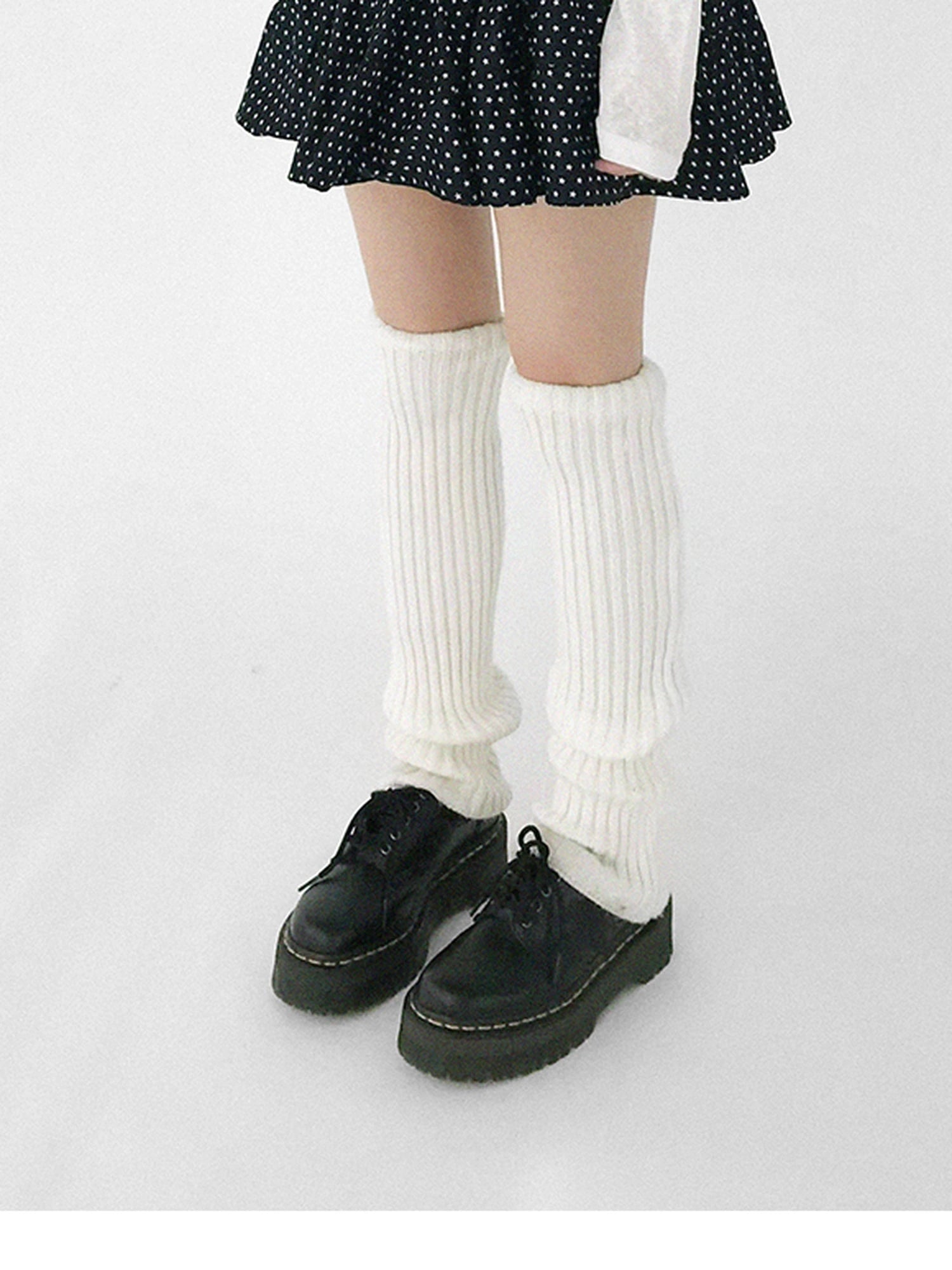 Starry Dot Print Tiered Tulle Skirt