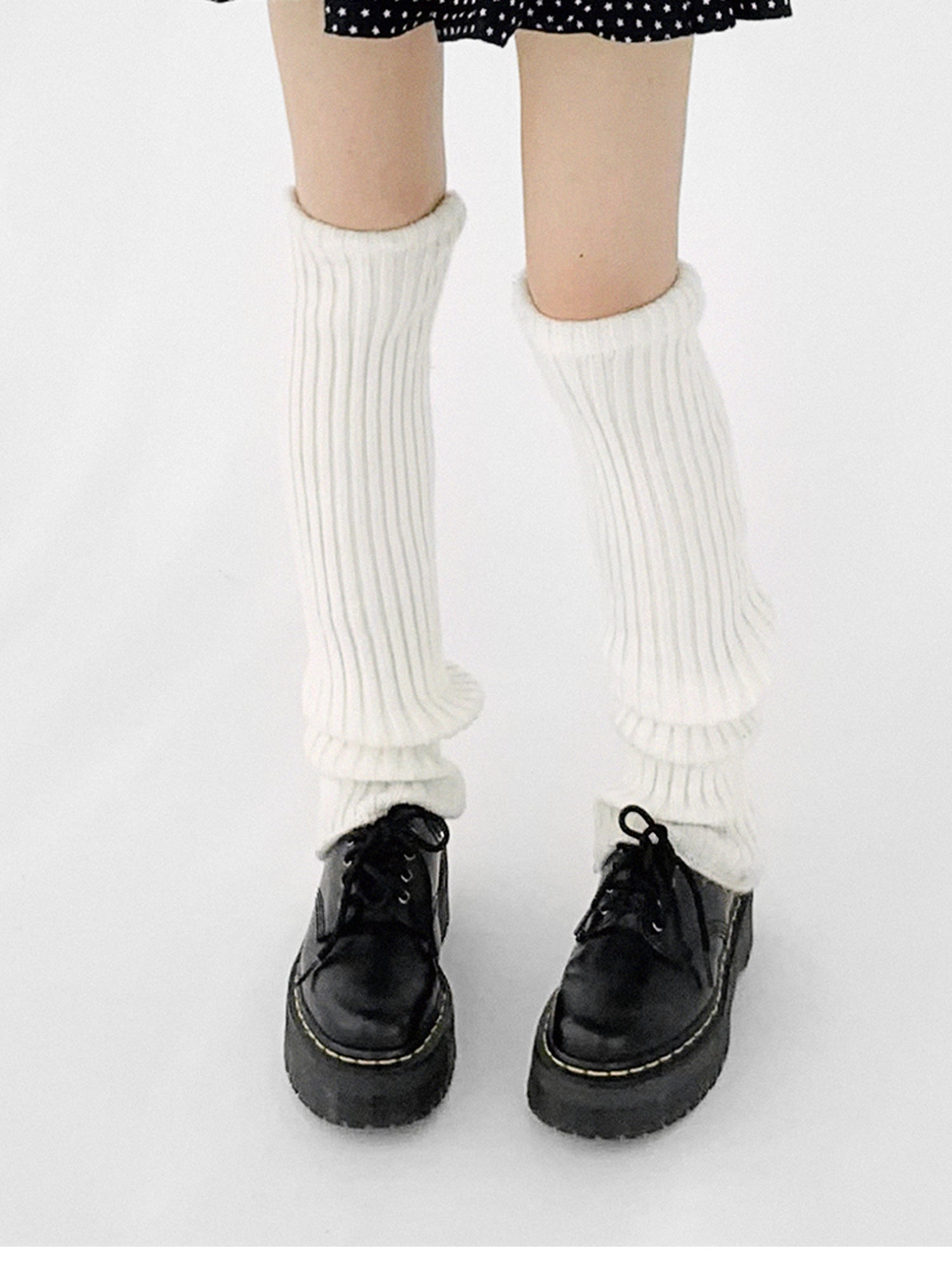 innomoood Starry Dot Print Tiered Tulle Skirt