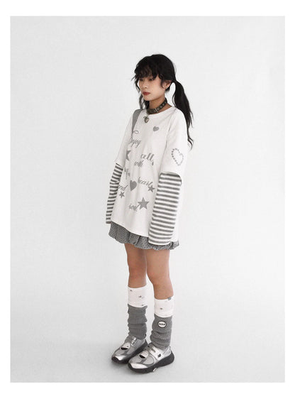 Starry Knit Puff Skort Pumpkin Waistband