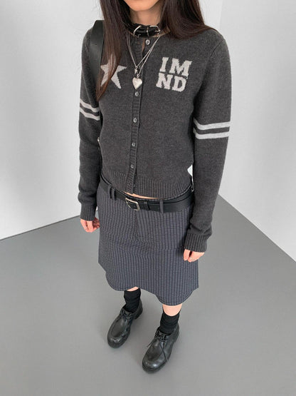 innomoood Stars Fairytale Knit Cardigan V-Neck T-Shirt Long-Sleeve