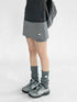 innomoood Stretch Dot Print Yoga Skort Low Rise Gray