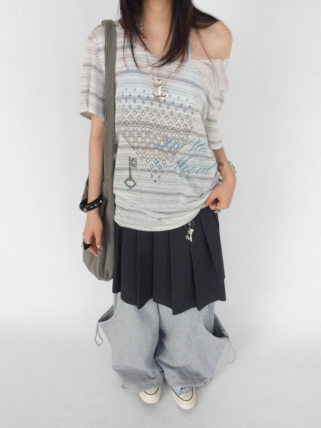 innomoood Striped Print Loose Women&