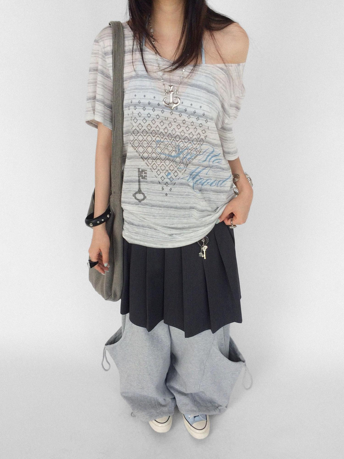 innomoood Striped Print Loose Women&