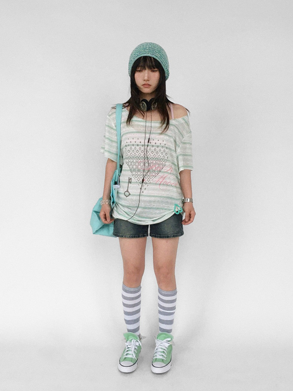 innomoood Striped Print Loose Women&