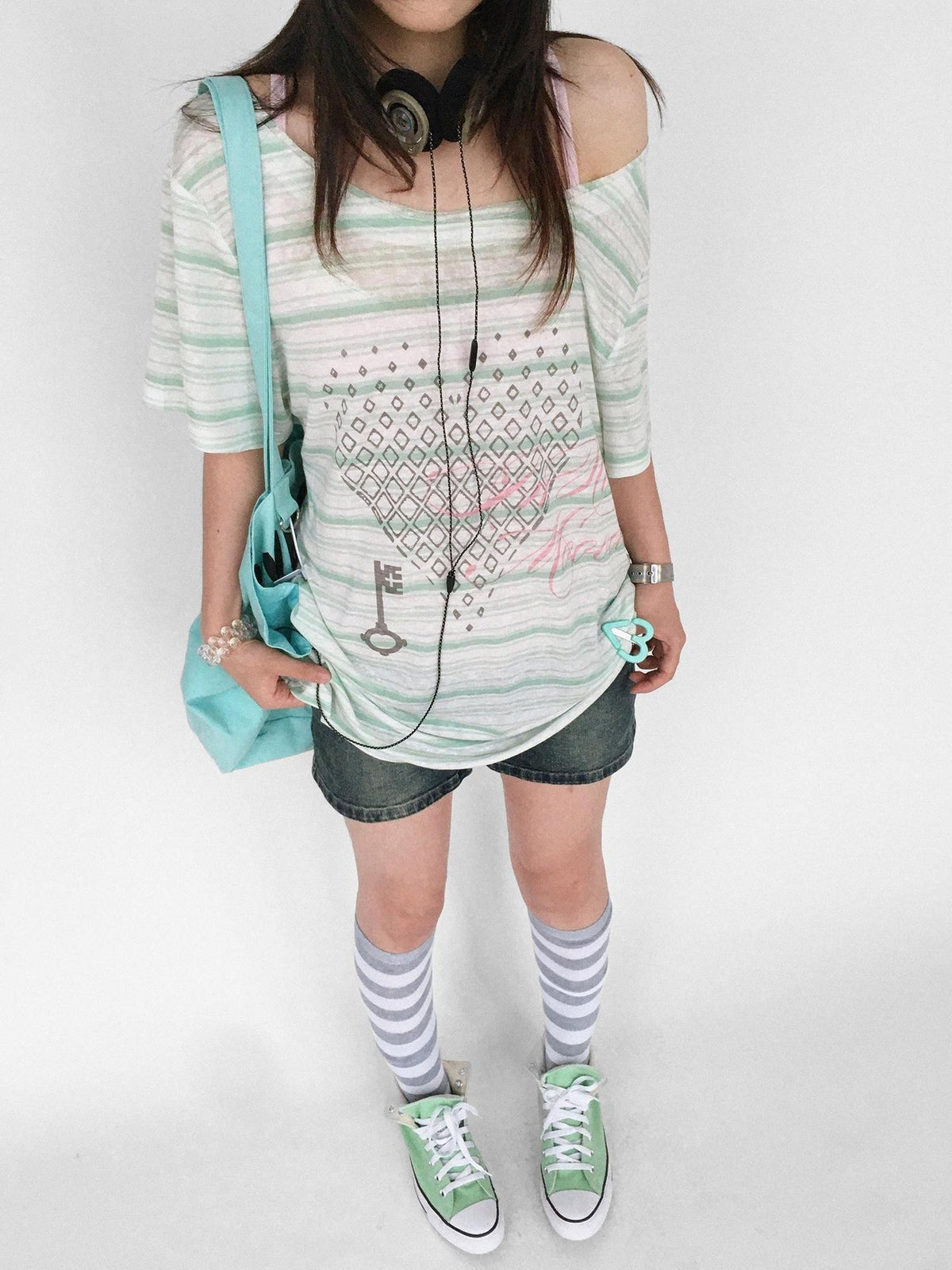innomoood Striped Print Loose Women&