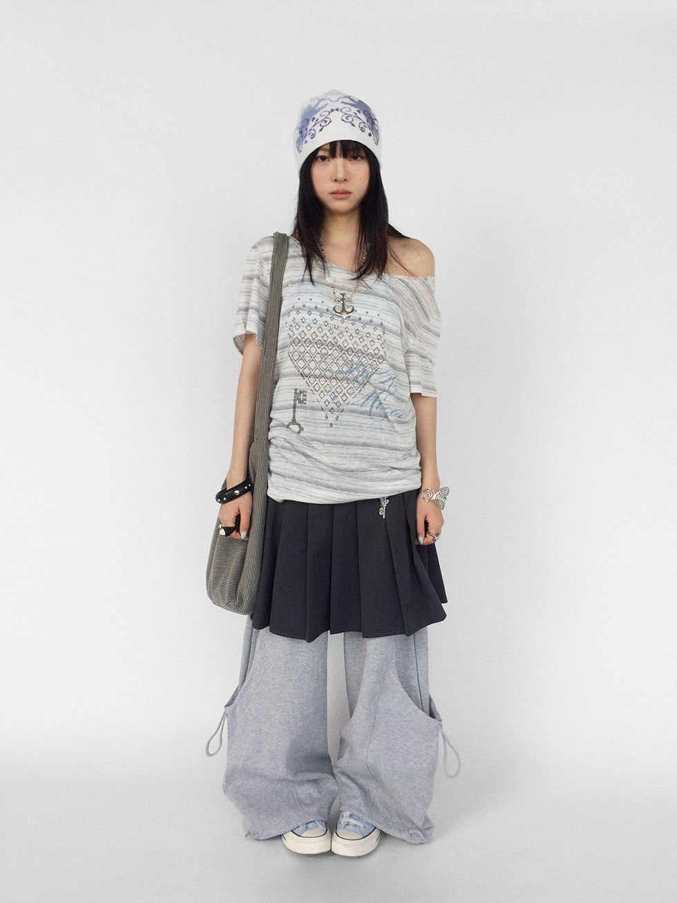 innomoood Striped Print Loose Women&