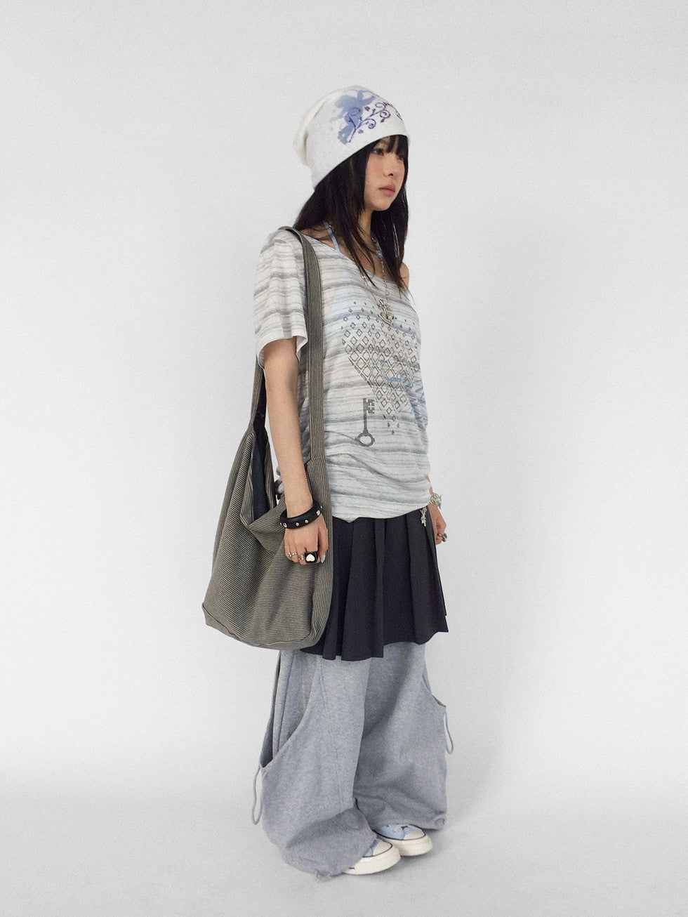 innomoood Striped Print Loose Women&