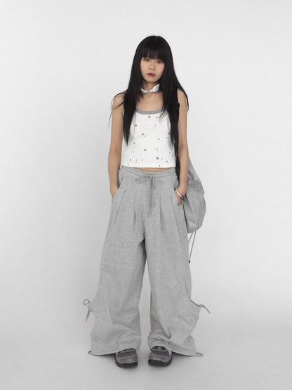 Tear Star Print Slimming Knit Vest