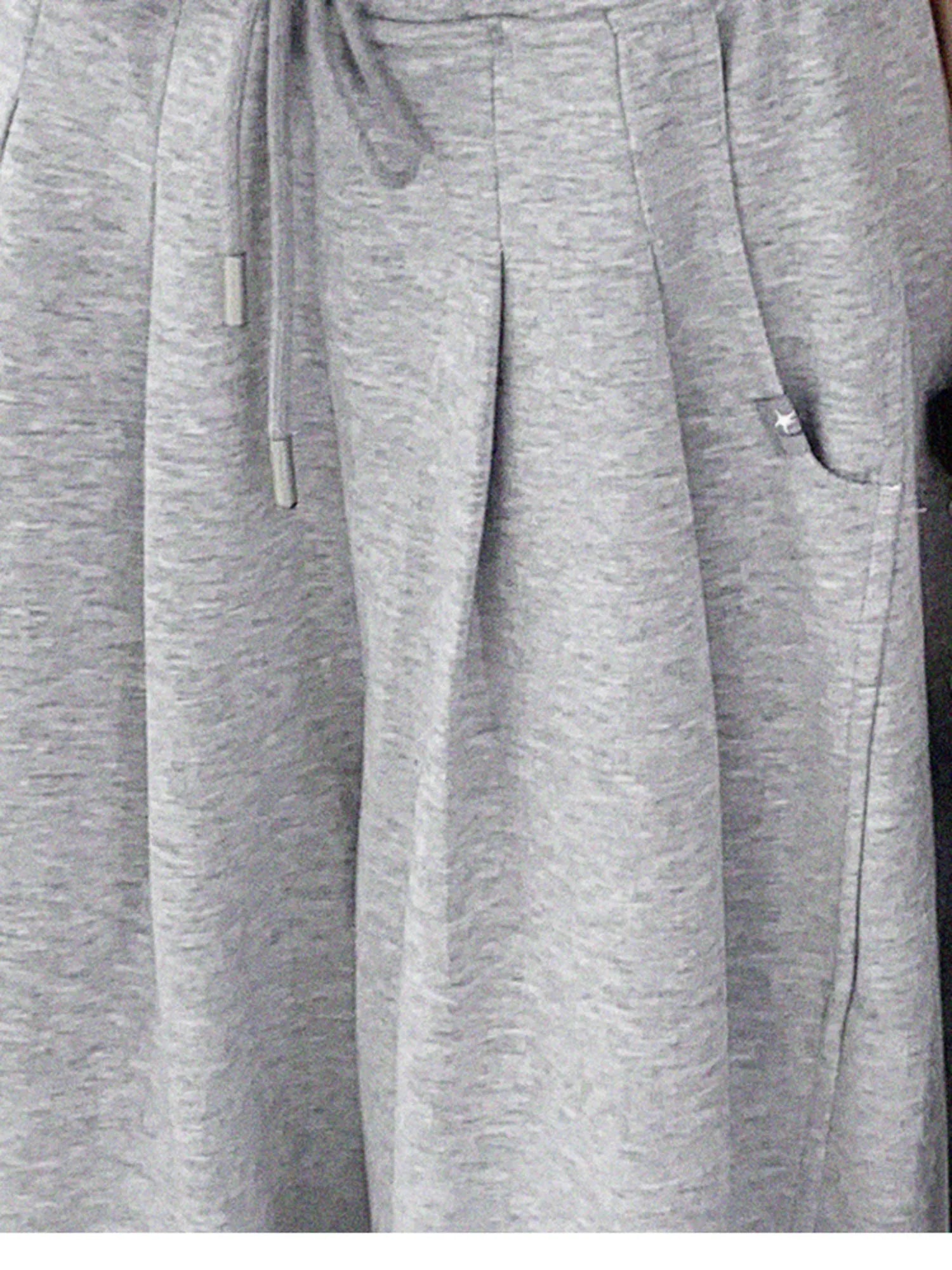 Tear Star Print Stretch Knit Tee