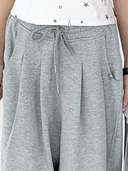 Tear Star Print Stretch Knit Tee