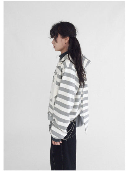 innomoood Tears Star Patchwork Hoodie With Detachable Bunny Ears
