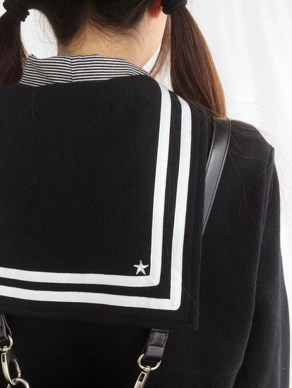 innomoood Textured Chunky Knit Oversized Cropped Crew Neck Women Office Pullover Cardigans