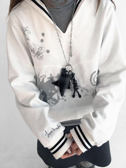 innomoood Textured Chunky Knit Oversized Cropped Crew Neck Women Office Pullover Cardigans