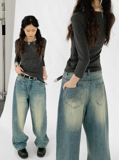 Thermal Teddy Y2k Layering Top V-neck T-shirt Long Sleeve