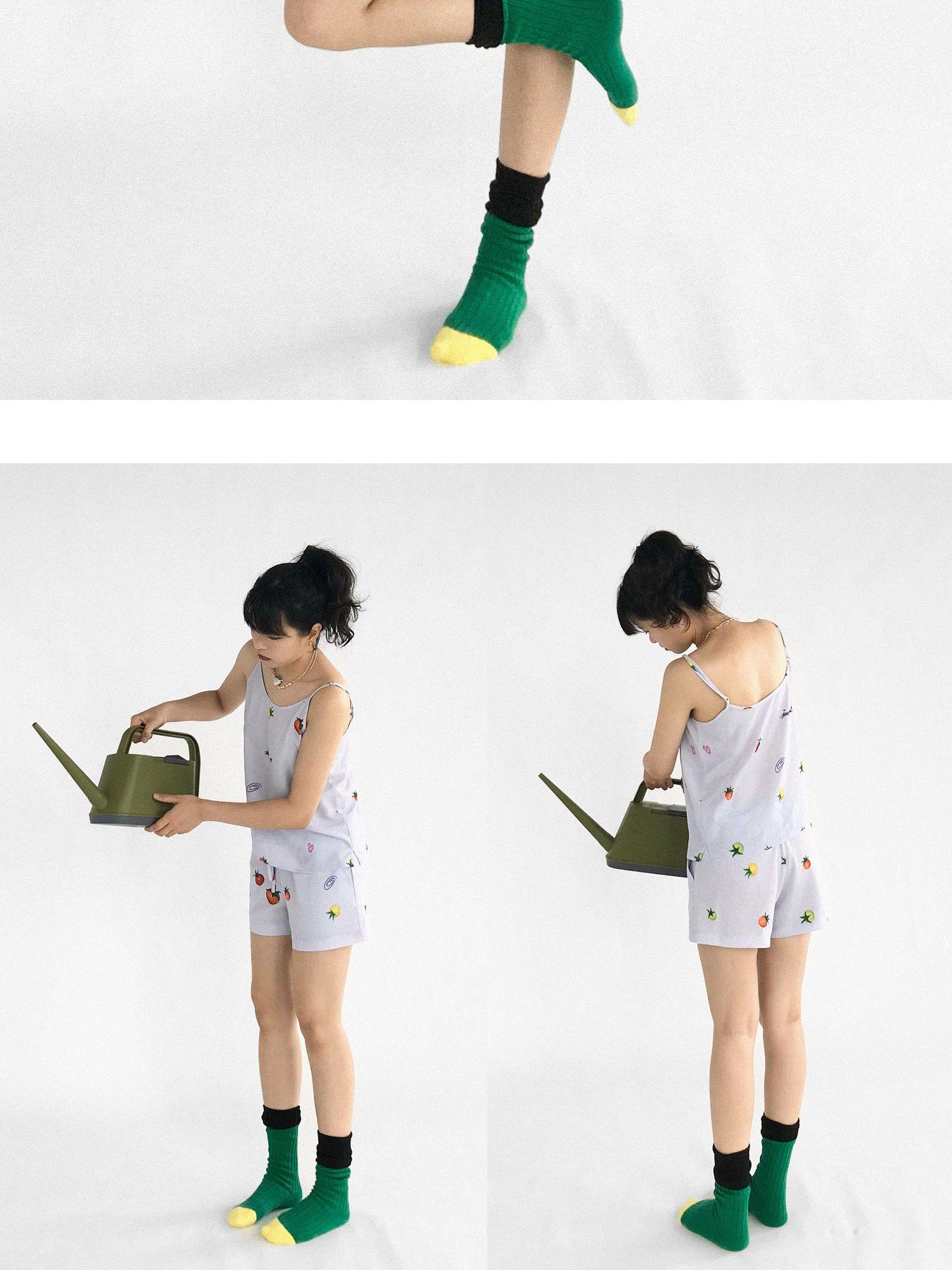 innomoood Tomato Print 3D Pajama Set Short Sleeve Shorts Homewear Summer