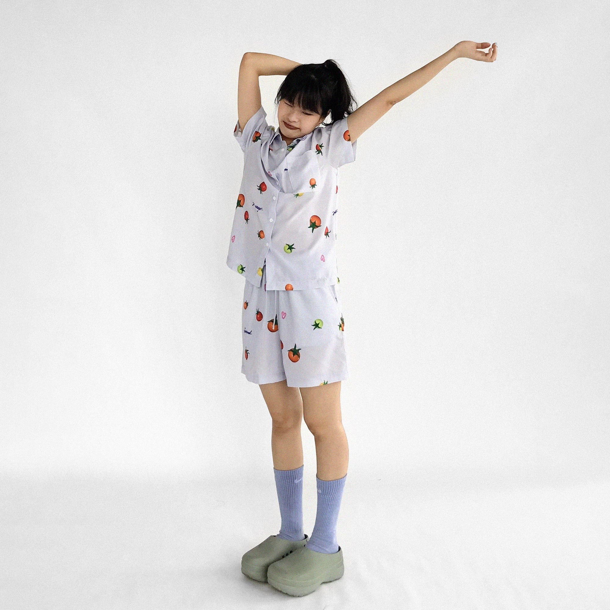 innomoood_Tomato_Print_3D_Pajama_Set_Short_Sleeve_Shorts_Homewear_Summer_MISSTT