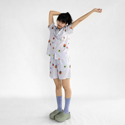 innomoood_Tomato_Print_3D_Pajama_Set_Short_Sleeve_Shorts_Homewear_Summer_MISSTT