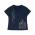 innomoood_V-neck_Cross_Embroidery_Print_Women&