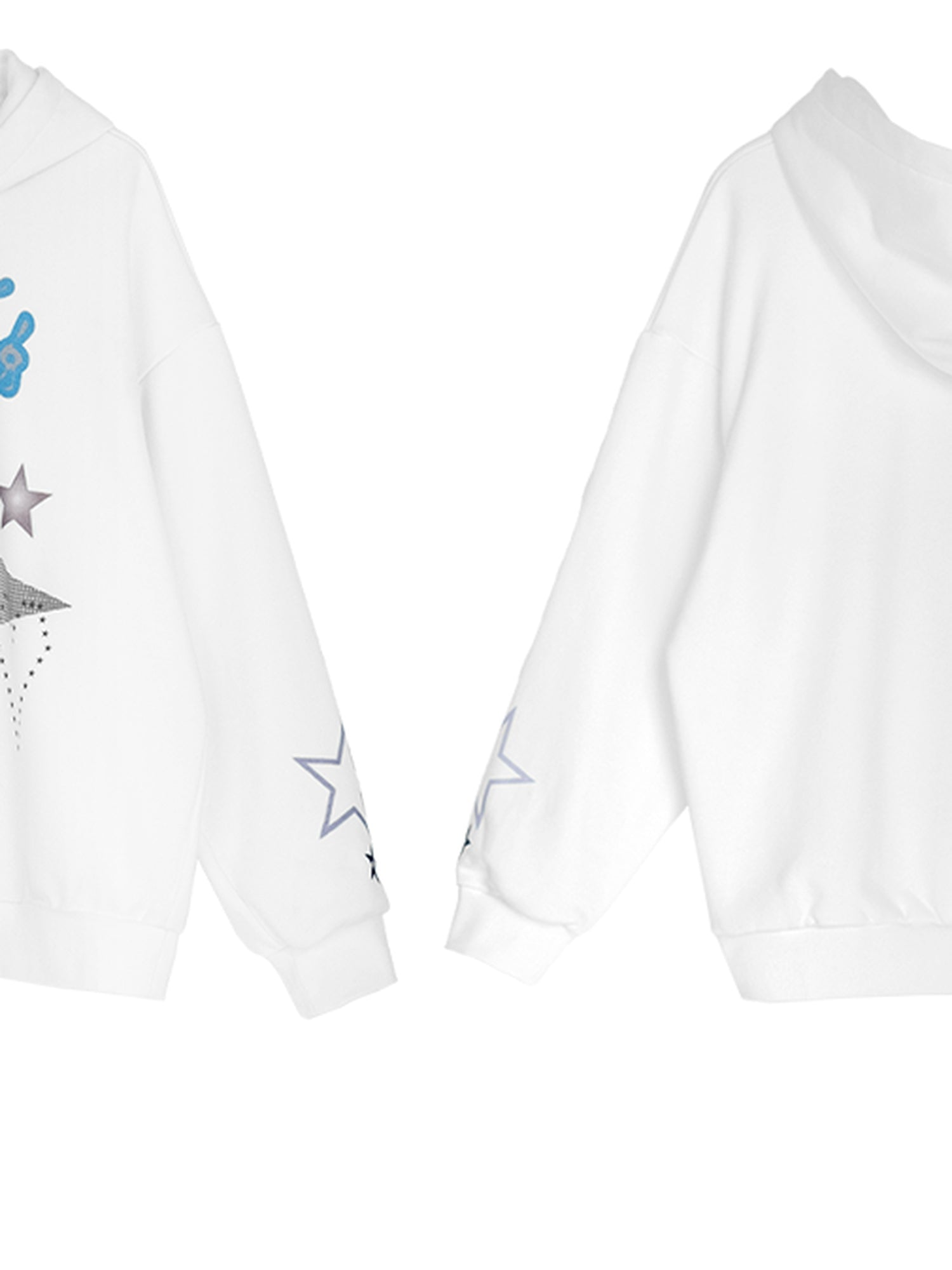 innomoood Vaporwave Bunny Graphic Fleece Hoodie
