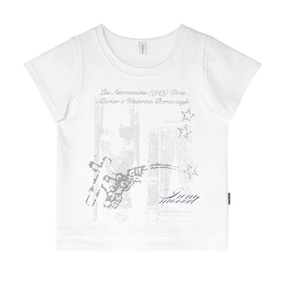 innomoood Vintage Distressed Print Layered Women&