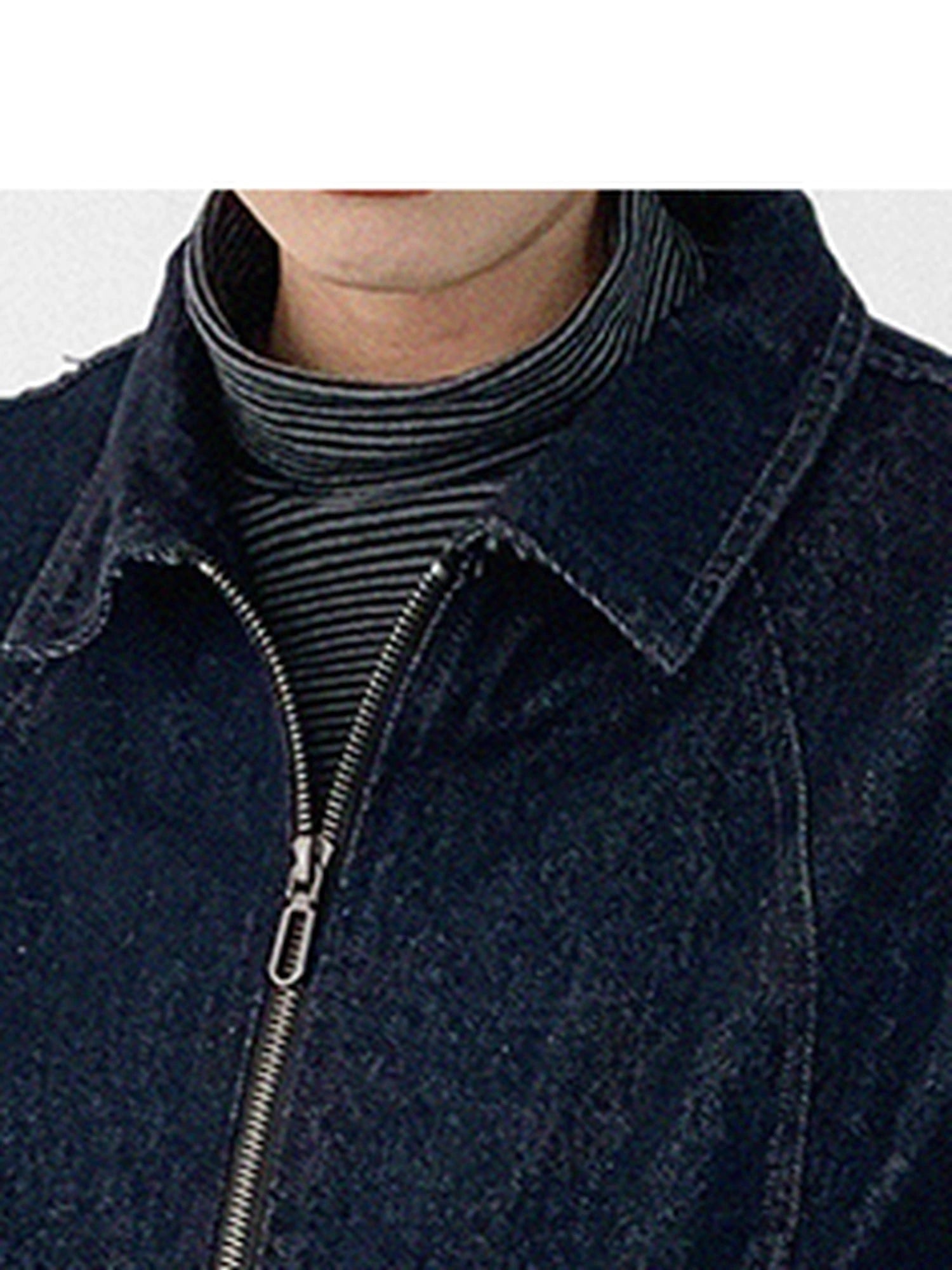 Vintage Washed Denim Jacket Unisex Cropped Trucker