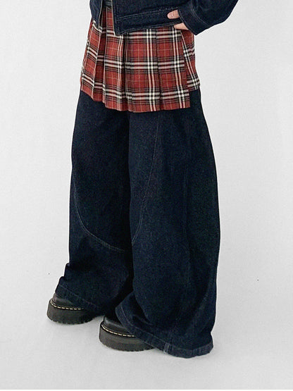 innomoood Vintage Washed Denim Jacket Unisex Cropped Trucker
