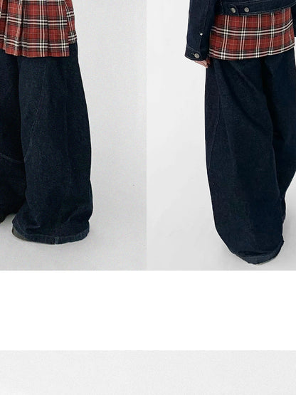 Vintage Washed Denim Jacket Unisex Cropped Trucker