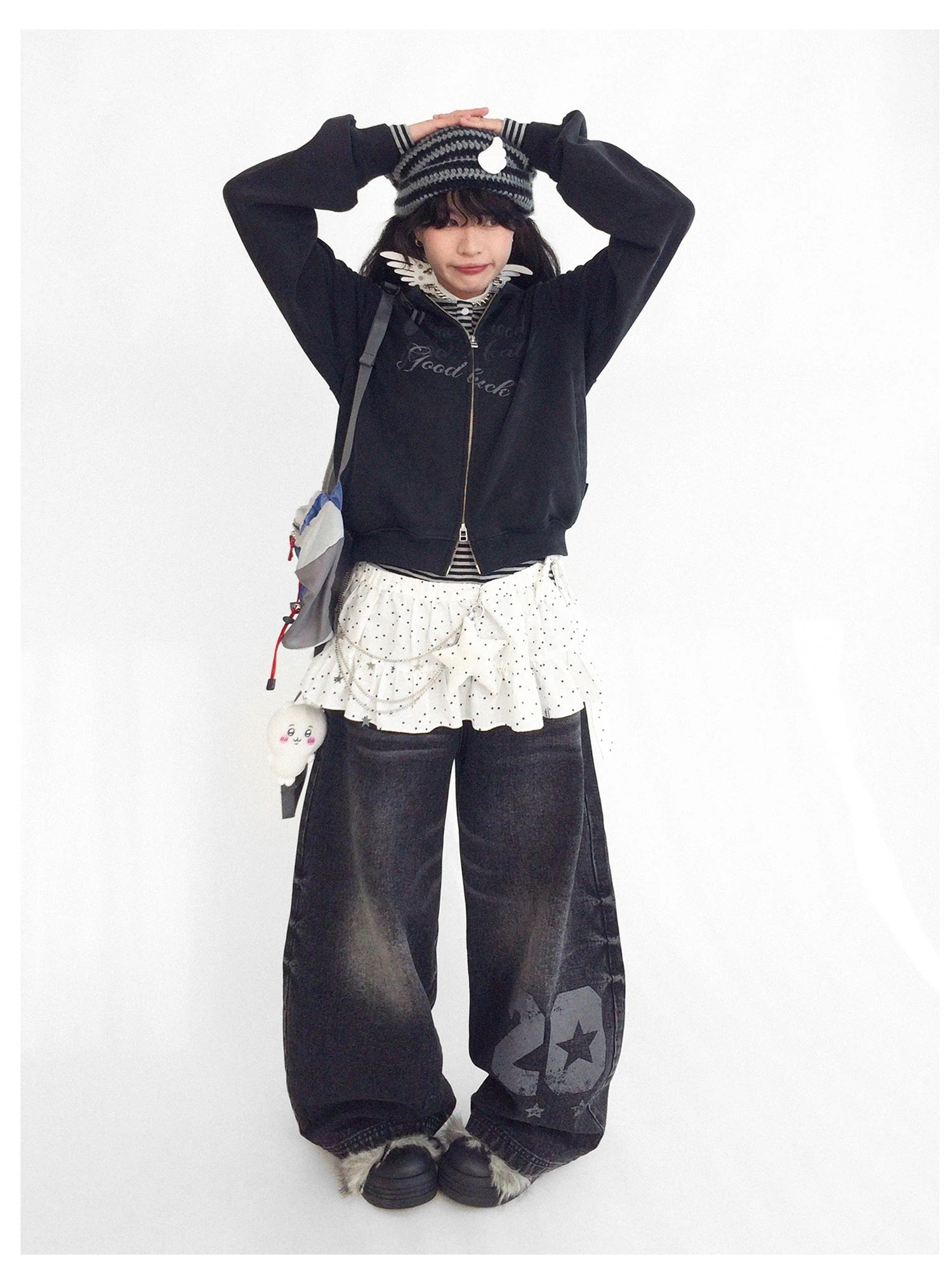 Vintage Washed Indigo Hooded Sweatshirt