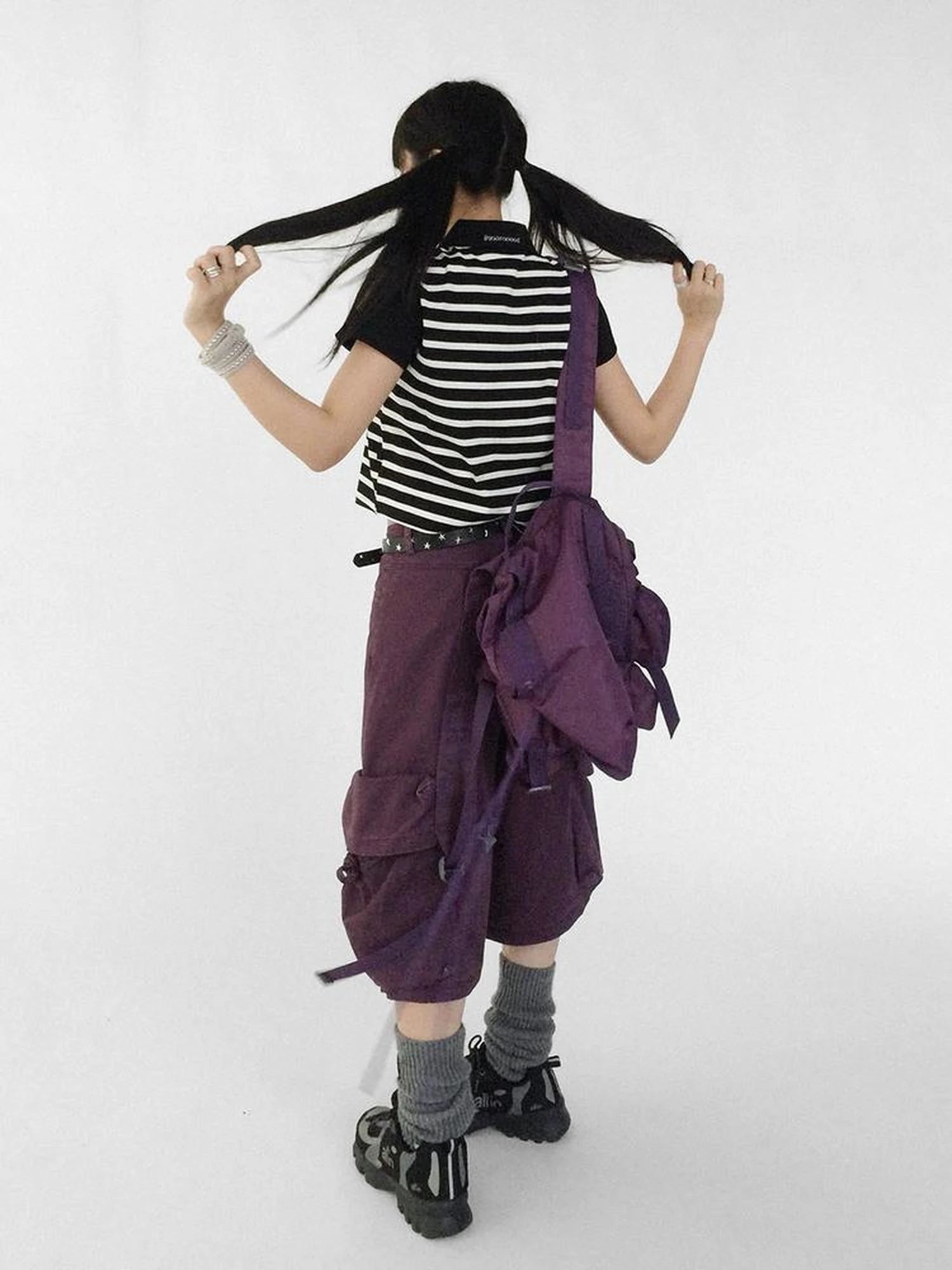 Vintage Washed Low Rise Cargo Pants