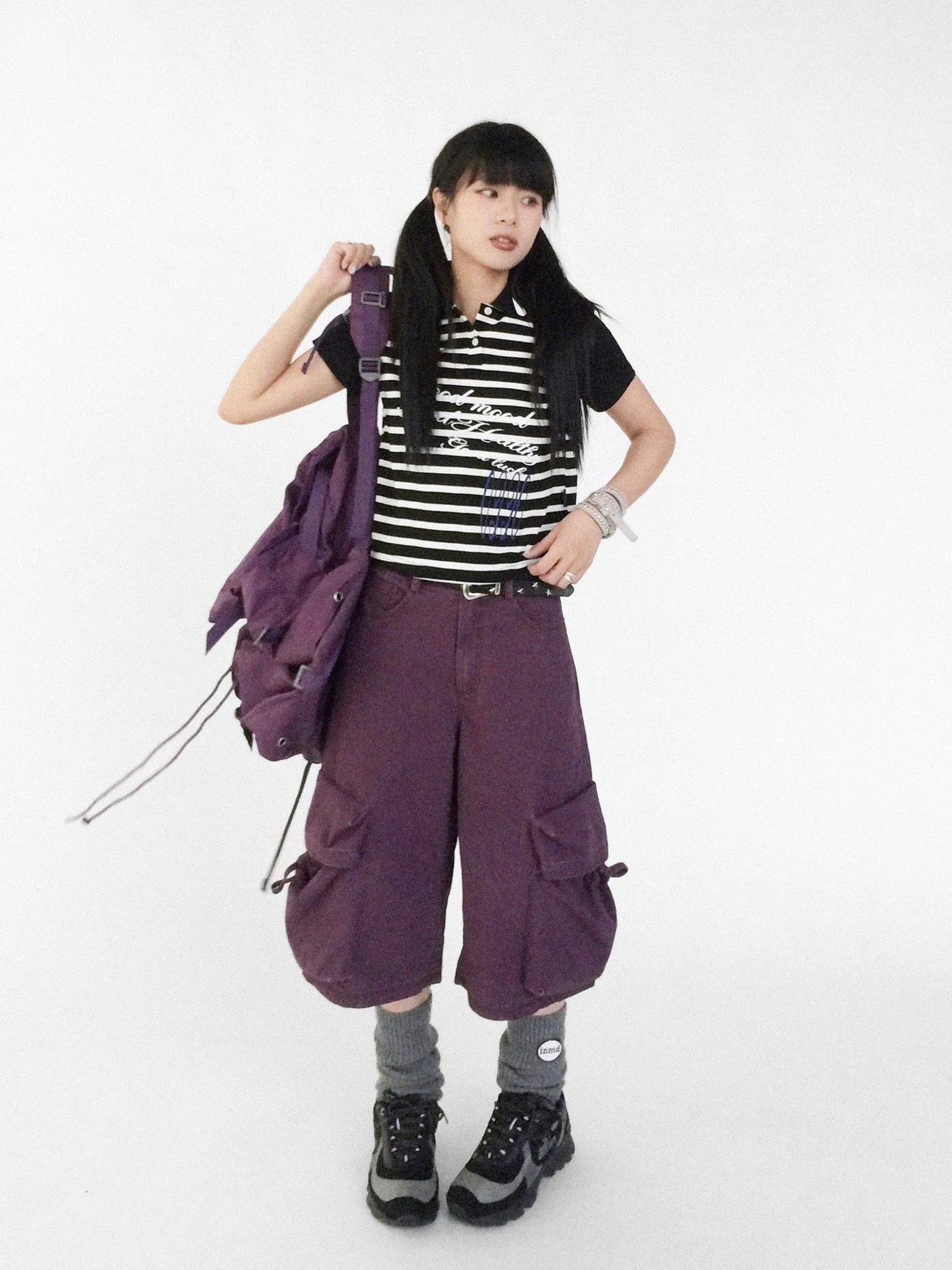 Vintage Washed Low Rise Cargo Pants